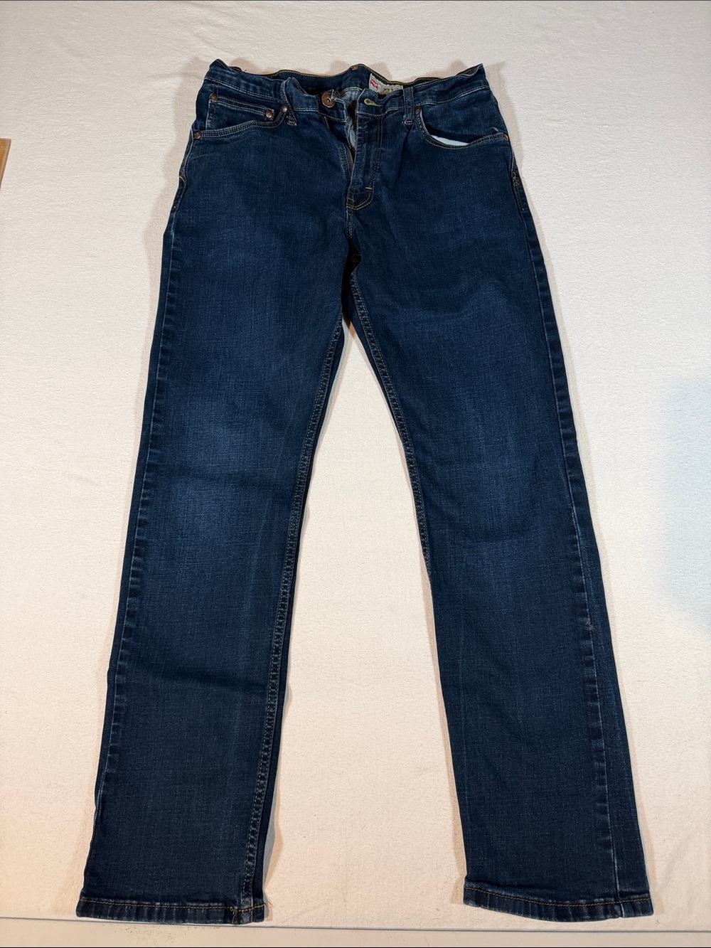 Wrangler Mens athletic fit 32x32 Dark Blue Straight-Leg Jeans